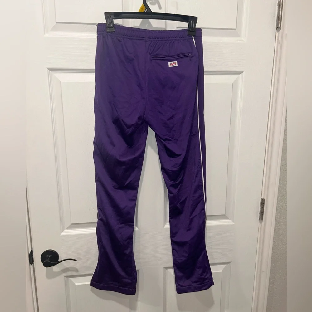 Soffe Purple Athletic Joggers Junior Size S Cheer Practice Drawstring Waist‎